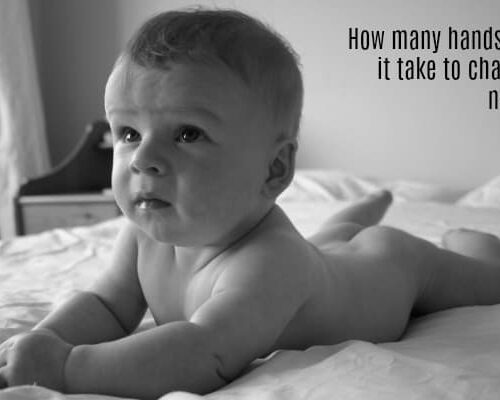 How many hands does it take to change a nappy?