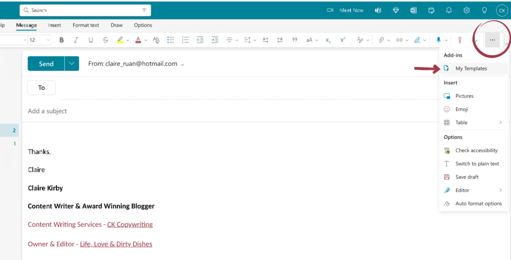 how to create email templates