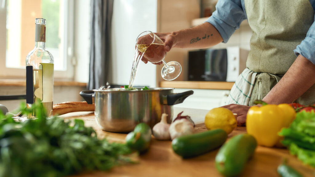 cooking with wine