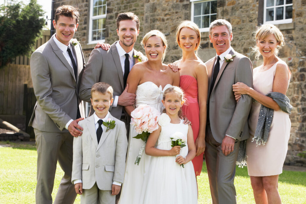 family look for wedding