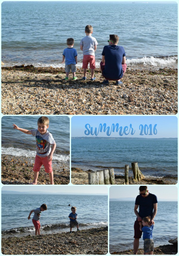 Collage of images of children playing at at beach in summer. Lessons I Learnt During The Summer Holidays