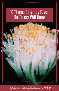 10 things only hay fever suffers will know.  The signs and symptons when the pollen gets you this Summer